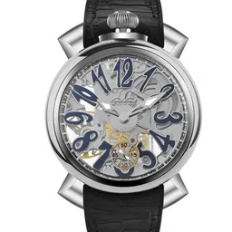 GaGa MILANO Unisex Skeleton Dial & Wrap Around Straps Analogue Motion Powered Watch 4310SK01S0YLBK0-16