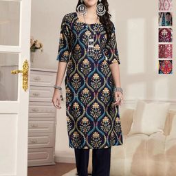 7Threads Women Pack Of 6 Ethnic Motifs Printed Daily Straight Kurtas-image-30