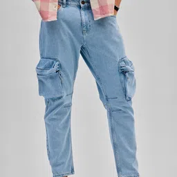 Snitch Men Comfort Light Fade Mid-Rise Cotton Jeans-image-10