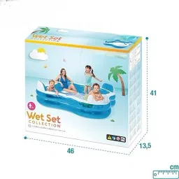 hornflow Intex (IND*11) Big Portable Swimming Pool Family Lounge Pool With Pump Inflatable Swimming Pool image 2
