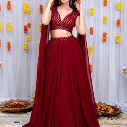 Label Shaurya Sanadhya Ready to Wear Lehenga & Blouse With Dupatta image 5
