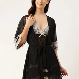 Ms.Lingies Women Nightwear Net Baby Doll-image-78