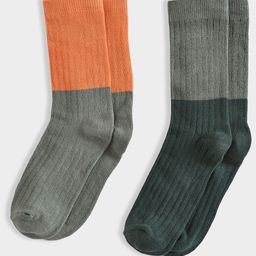 MiArcus Boys Pack Of 2 Color BlockedAnkle Length Socks-21
