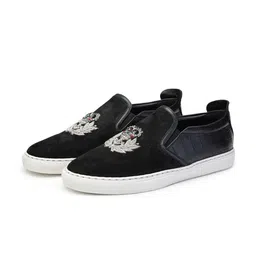 SHUTIQ Men Printed Suede Slip-On Sneakers-picture-19