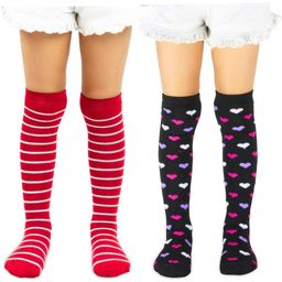 NESKA MODA Kids-Unisex Set Of 2 Knee Length Cotton Socks-picture-46
