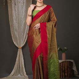 Mitera Woven Design Zari Silk Cotton Saree-image-96
