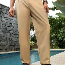 Campus Sutra Men Relaxed Straight Fit Trousers-picture-44
