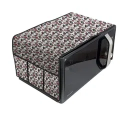 The Furnishing Tree Waterproof & Dustproof PVC Microwave Oven Top Cover with 6 Utility Pockets Cora-image-11