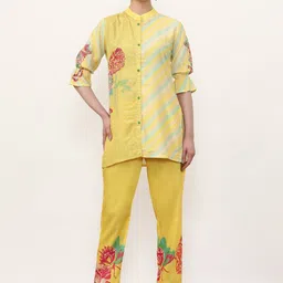 Jaipur Kurti Embroidered Tunic With Trouser Co-Ords-image-74