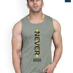 SLOWLORIS Pack Of 2 Typography Printed Sleeveless Gym Vests-picture-4