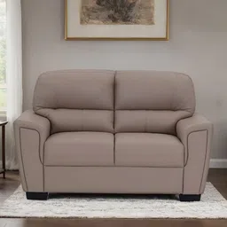 Royaloak Brown Tufted High Back Two Seater Sofa-image-37