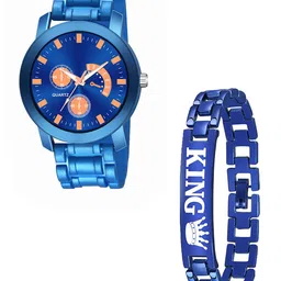 Gopal Shopcart Unisex Printed Round Dial Analogue Watch With Bracelet Watch Gift Set-image-27