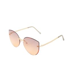 BAYBERRY Unisex Orange Lens & Gold-Toned Cateye Sunglasses with-image-98