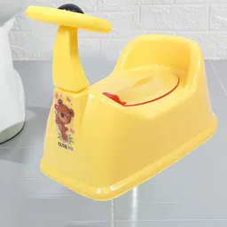 Kuber Industries Plastic Baby Potty Toilet Training Seat- Yellow-34