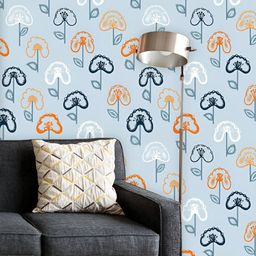ArtzFolio Printed UV-Resistant Anti-Bacterial Hand Drawn Floral Peel & Stick Wallpaper-image-68