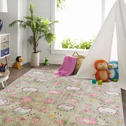 Kaleen India Khaki Polyester Carpets-image-18