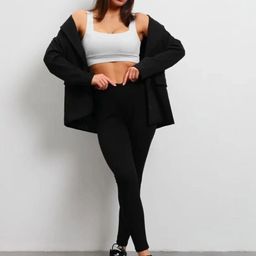 KGN HUB Women High-Rise Ankle Length Gym Tights-picture-3
