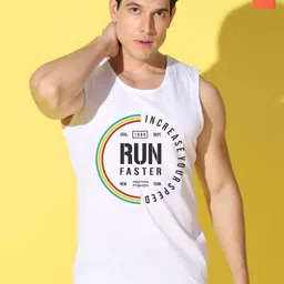 WOOSTRO Pack Of 2 Printed Gym Vests VWS26(RUN WHITE)(ALONE ORANGE)-image-26
