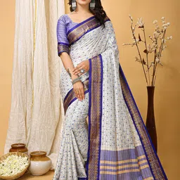 Mitera Ethnic Motifs Zari Art Silk Banarasi Saree-image-78