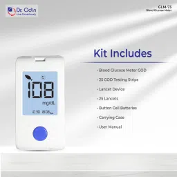 dr. odin Digital Glucose Blood Sugar Testing Monitor Machine with 25 Strips And 25 Lencets Glucometer image 3