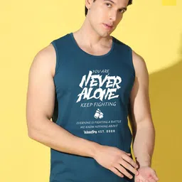 WOOSTRO Pack Of 2 Printed Super Combed Cotton Gym Vests VWS26(ALONE PEACOCK)(MORE YELLOW)-image-17