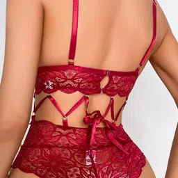 VAGHBHATT Net Baby Doll with High-Low image 2