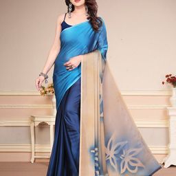 MAGNEITTA Floral Pure Chiffon Saree-image-51
