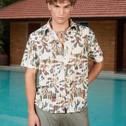 WROGN Men Comfort Printed Casual Shirt-image-95