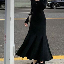 DressBerry Round Neck A-Line Maxi Dress-image-38
