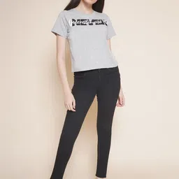 Jakanary Women Typography Printed Round Neck Regular Top-picture-29