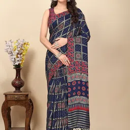 J 6 DESIGNER Ethnic Motifs Silk Blend Patola Saree-picture-1