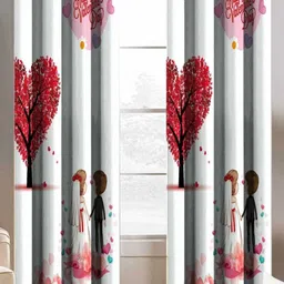 Aura White & Red Set of 2 Floral Window-picture-6