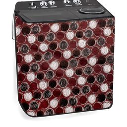 The Furnishing Tree Maroon Plastic Washing Machine Cover-image-103