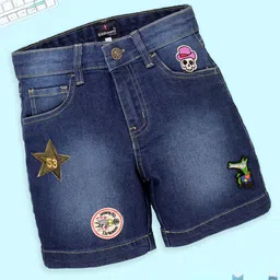 KiddoPanti Boys Denim Denim Shorts-image-4