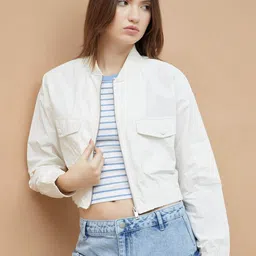 Ginger by Lifestyle Women Bomber with Embroidered Jacket-image-99