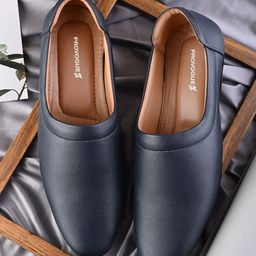 Provogue Men Textured Formal Slip-On Shoes-image-76