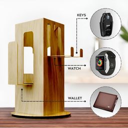Sole Module Wooden 360 degrees Rotatable Holder image 2