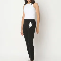 You Got Plan B Girls Halloween Printed Ankle-Length Leggings-39