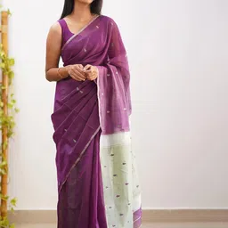 BerMondsey Woven Design Silk Blend Designer Banarasi Saree-52