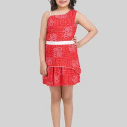 BEING NAUGHTY Girls Bohemian Print Fit & Flare Dress-image-33