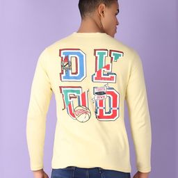 V-Mart Men Typography Printed V-Neck Cotton T-shirt-image-60
