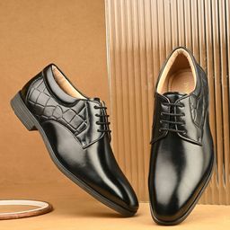 INVICTUS Men Lace-Up Formal Derby Shoes-picture-34
