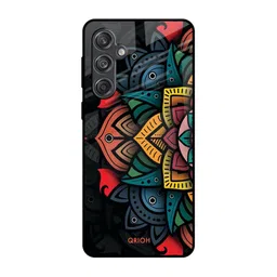 QRIOH Unisex Retro Gorgeous Flower Printed Samsung Galaxy M55 5G Mobile Accessories-picture-14