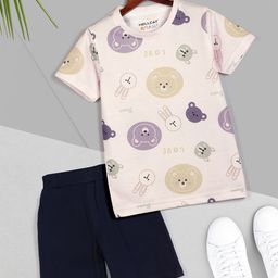HELLCAT Boys Printed Short Sleeves T-shirt With Shorts-image-48