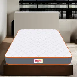 USHA SHRIRAM Grey & White 7-Zone Dual-Hard and Soft Orthopedic Quilted King Size Mattress-31