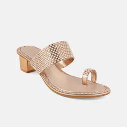 Anouk Women Embellished Party Block Sandals with Buckles-picture-33