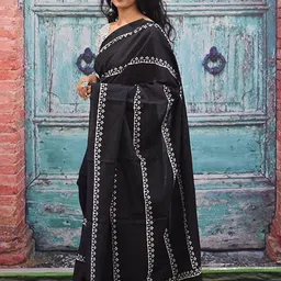 Anouk Rustic Ethnic Motifs Bagru Saree image 4