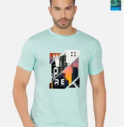 GLOBAL NOMAD Men 2 Printed Bio Finish Applique T-shirt-image-69