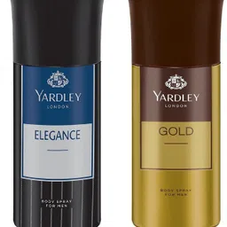 yardley london Men Elegance and Gold 150ML Each (Pack of 2) Body Spray - For Men-picture-7