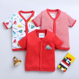 BUMZEE Infant Boys Pack Of 3 Printed Cotton Jablas-picture-6